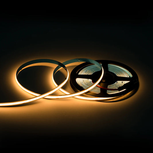 LED Strip 12V Flexible 5Mm 8Mm Width High Density Blue White Red Green Pink Yellow Flexible Dimmable RA90 Cob LED Strip