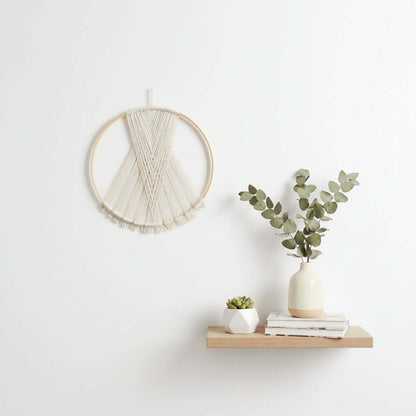 Colorful Dream Catcher Wall Hanging – Boho Circle Woven Room Decor