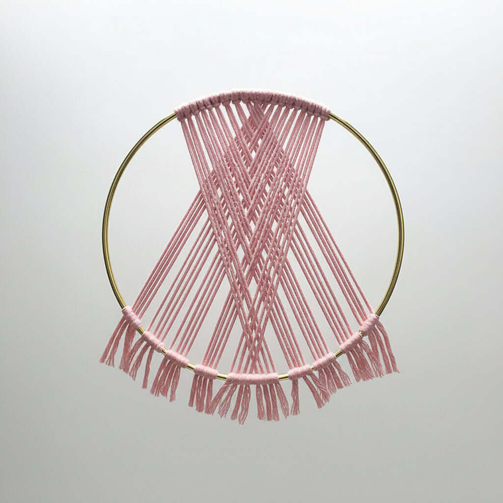 Colorful Dream Catcher Wall Hanging – Boho Circle Woven Room Decor