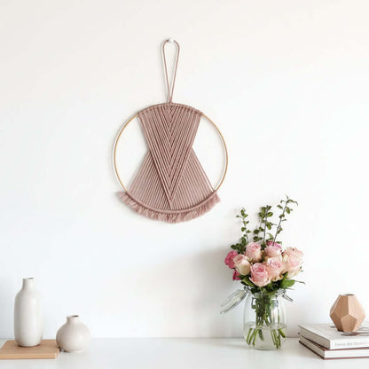 Colorful Dream Catcher Wall Hanging – Boho Circle Woven Room Decor