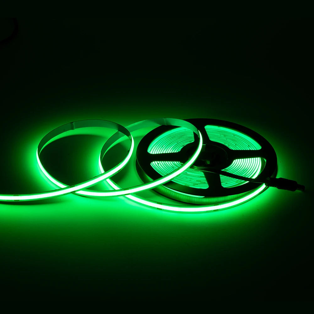 LED Strip 12V Flexible 5Mm 8Mm Width High Density Blue White Red Green Pink Yellow Flexible Dimmable RA90 Cob LED Strip