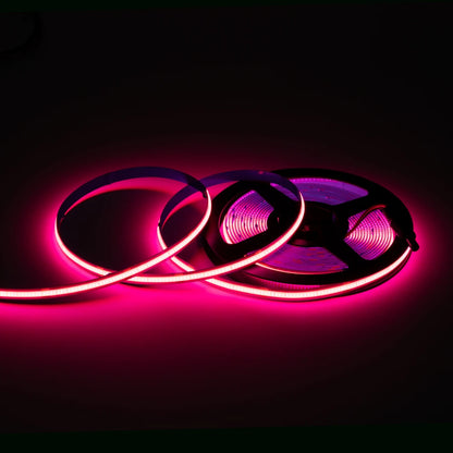 LED Strip 12V Flexible 5Mm 8Mm Width High Density Blue White Red Green Pink Yellow Flexible Dimmable RA90 Cob LED Strip